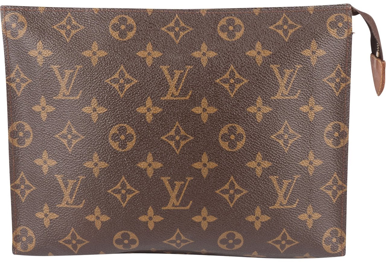Louis Vuitton Louis Vuitton Monogram Canvas Poche Toilette 25 Clutch Bruin