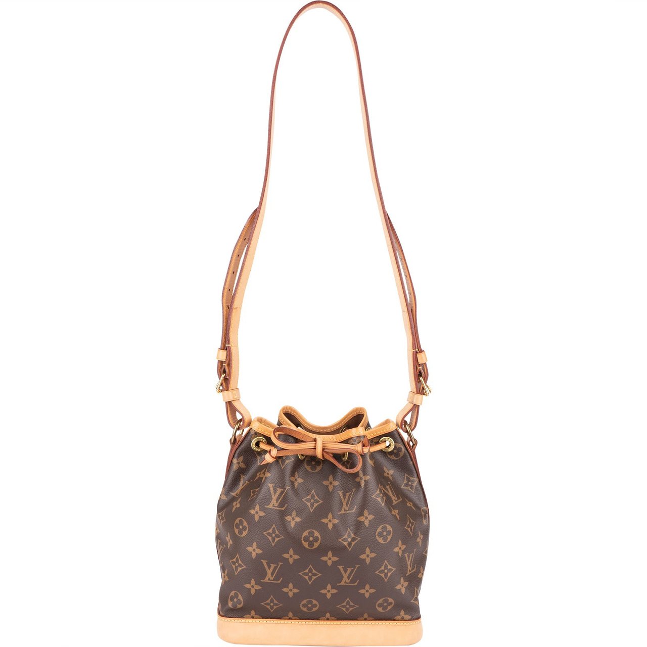 Louis Vuitton Canvas Monogram Noe BB Crossbody Bag Bruin