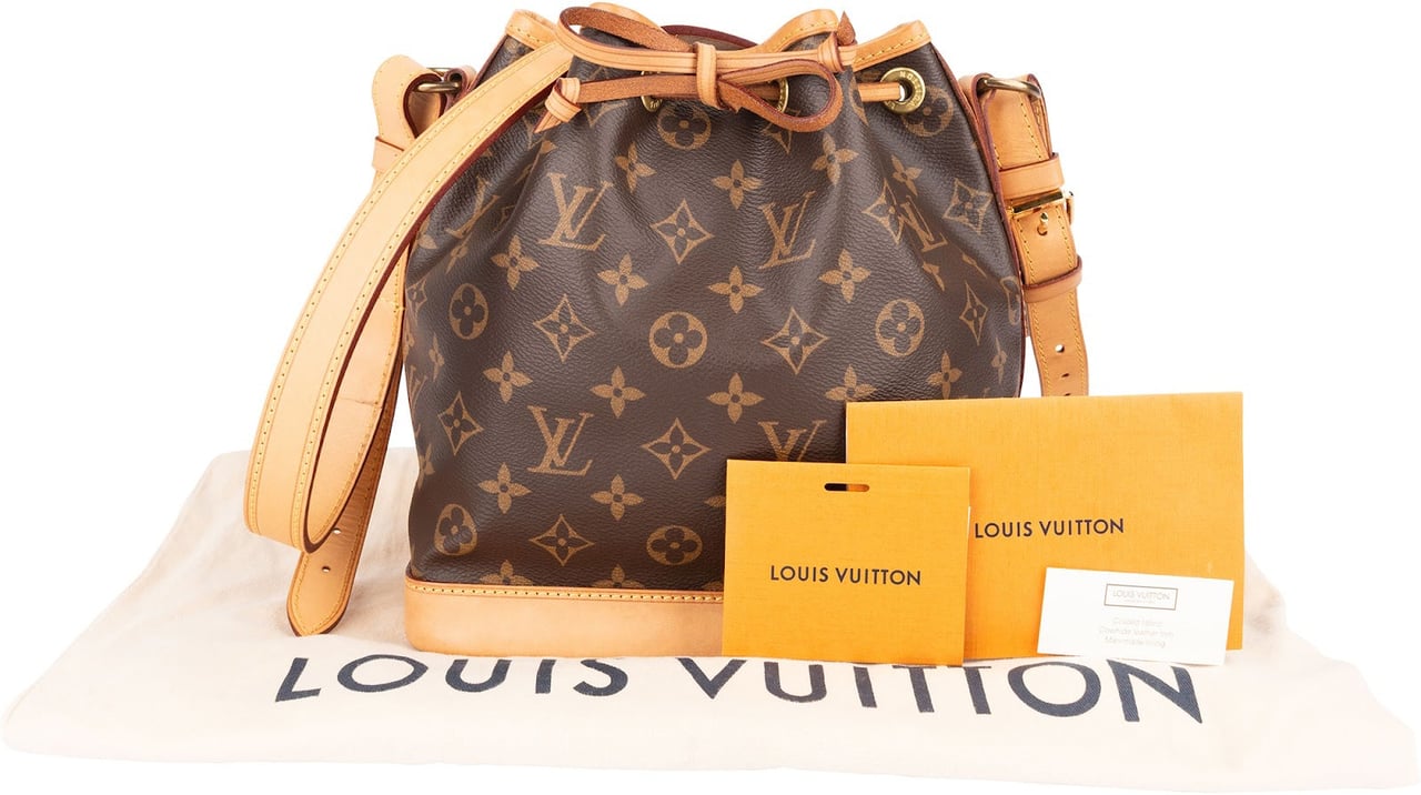 Louis Vuitton Canvas Monogram Noe BB Crossbody Bag Bruin