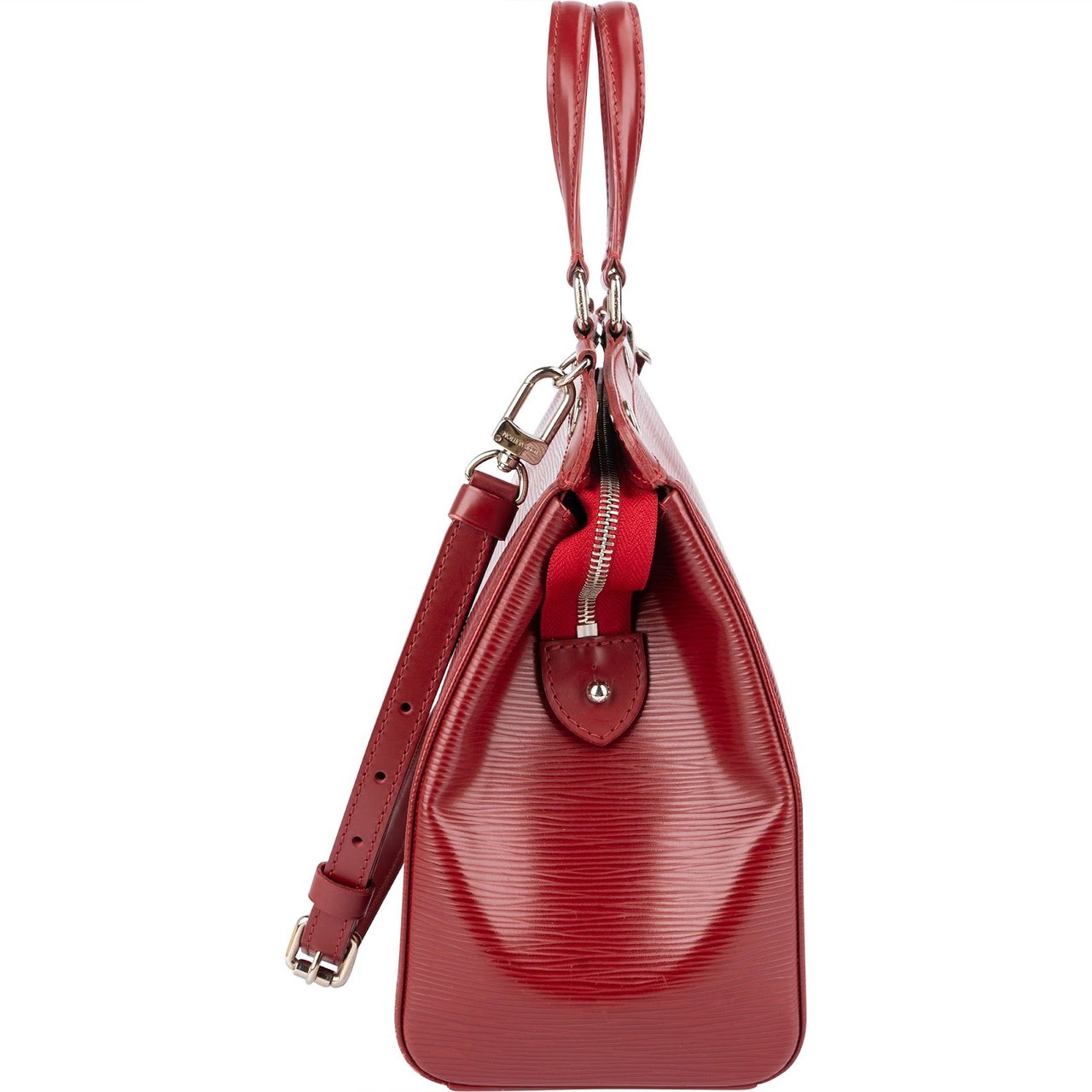 Louis Vuitton Louis Vuitton Red Epi Leather Brea MM Handbag Rood