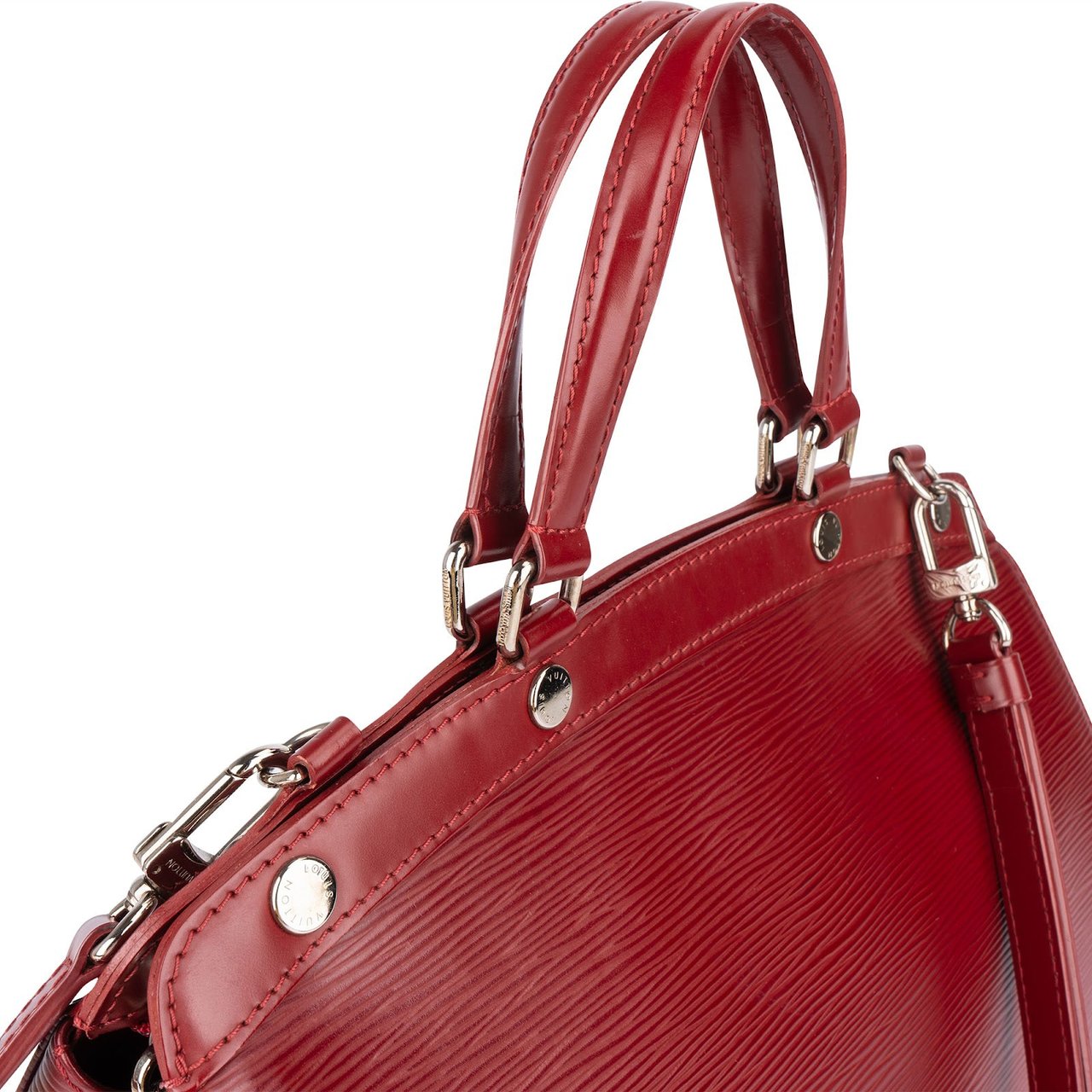 Louis Vuitton Louis Vuitton Red Epi Leather Brea MM Handbag Rood