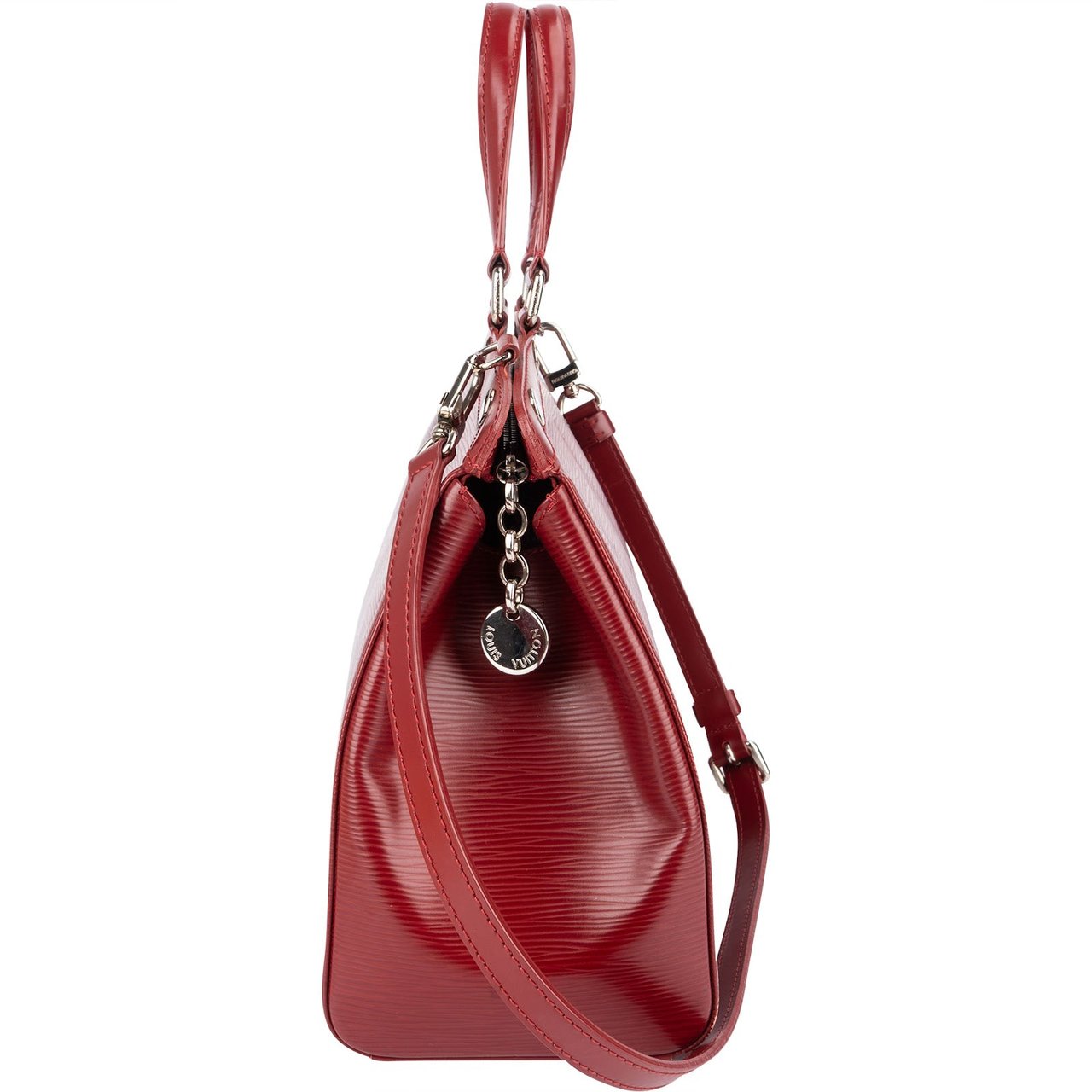 Louis Vuitton Louis Vuitton Red Epi Leather Brea MM Handbag Rood