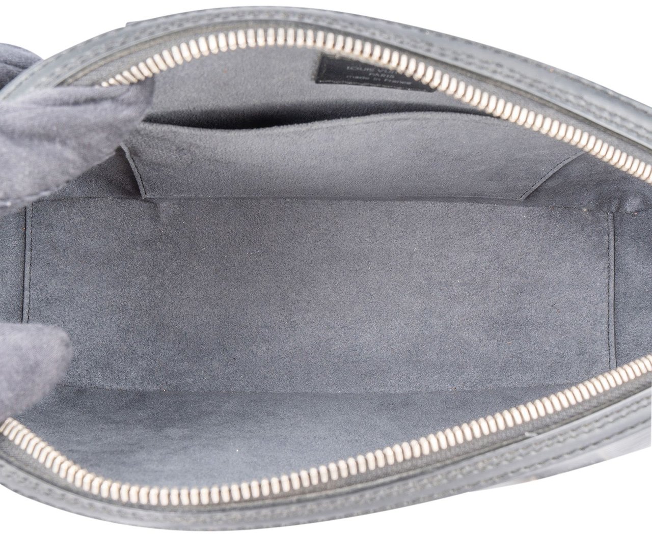 Louis Vuitton Noir Epi Leather Jasmin Handbag Zwart