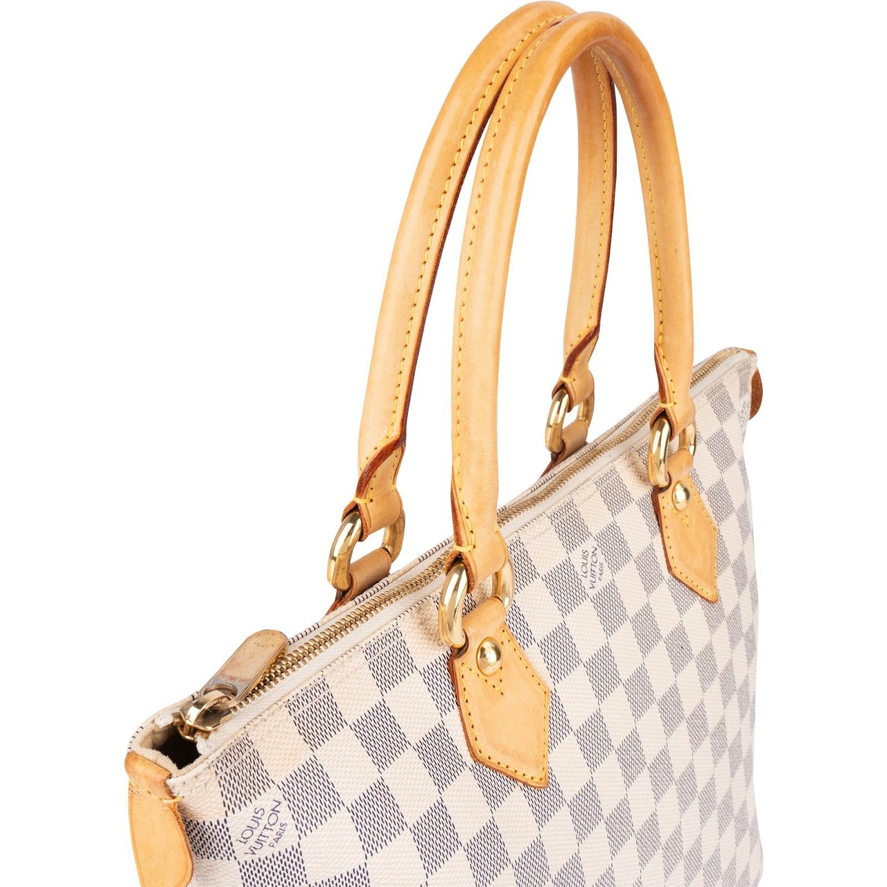 Louis Vuitton Louis Vuitton Monogram Damier Azur Saleya PM Handbag Wit
