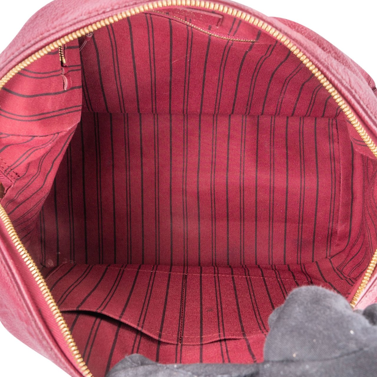 Louis Vuitton Louis Vuitton Monogram Empreinte Leather Speedy 30 Bandoulière Handbag Rood