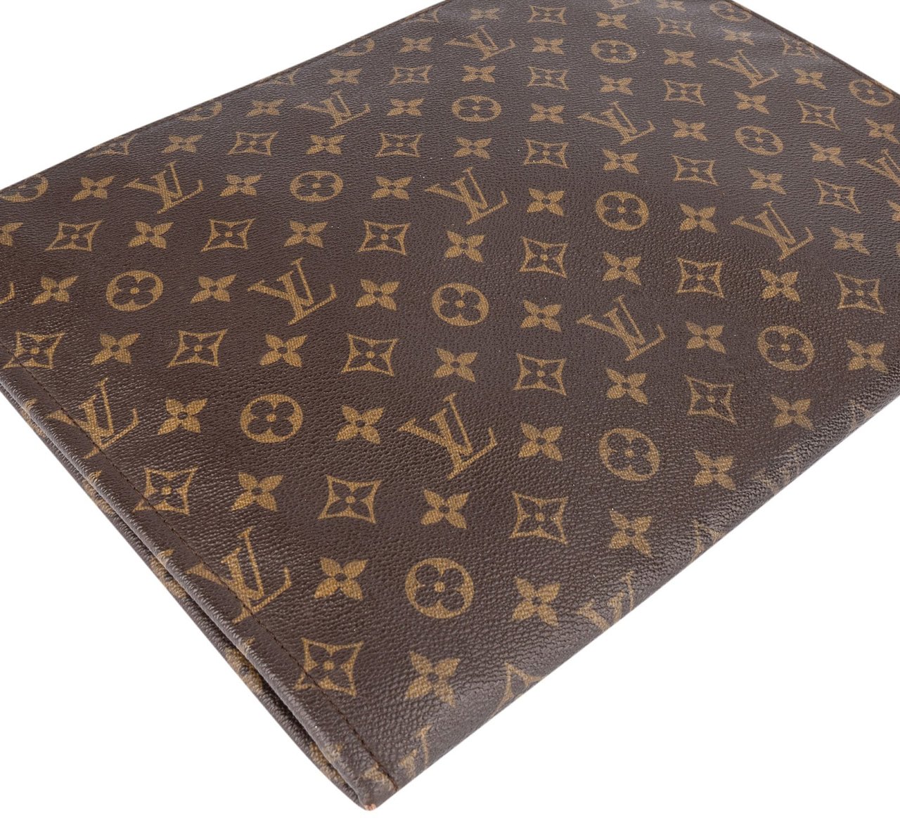 Louis Vuitton Louis Vuitton Monogram Canvas Poche Documents Laptop Clutch Bruin