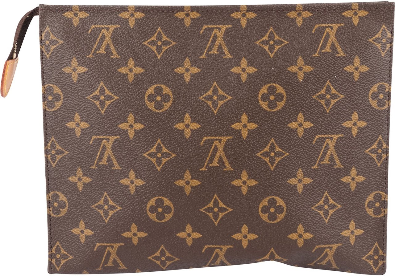 Louis Vuitton Louis Vuitton Monogram Poche Toilette 25 Clutch Bruin