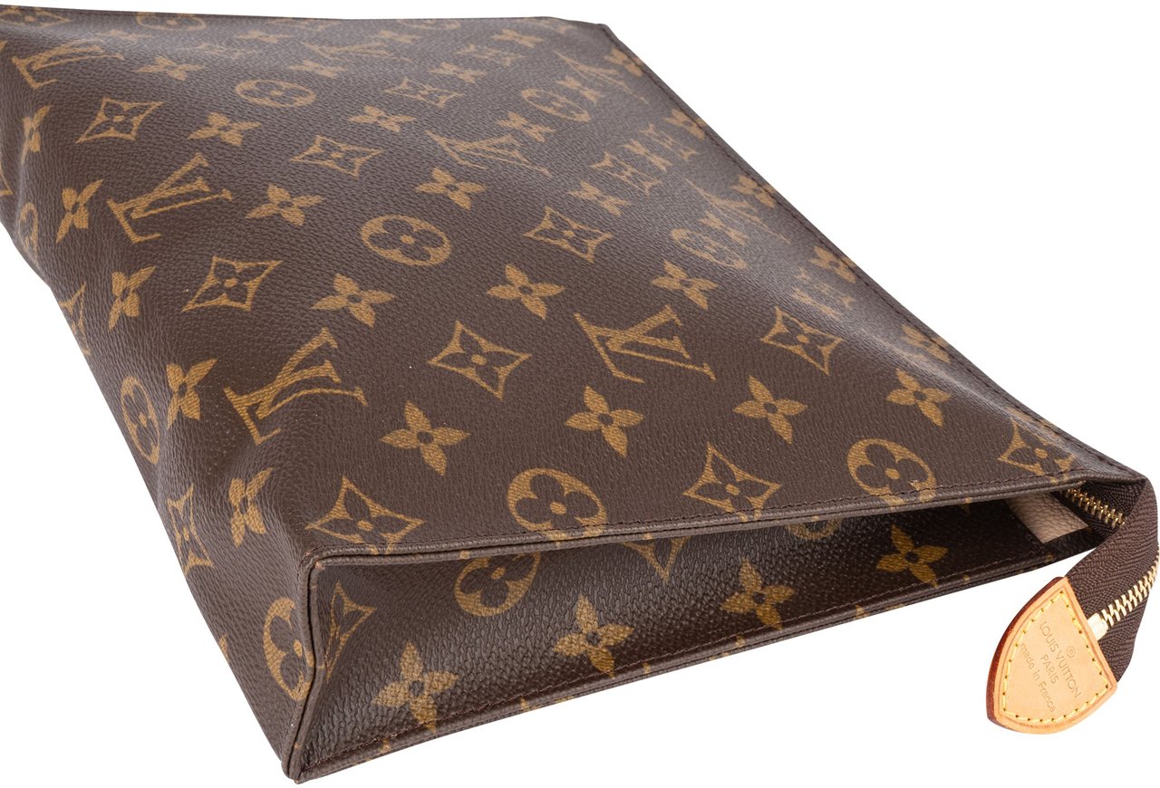 Louis Vuitton Louis Vuitton Monogram Poche Toilette 25 Clutch Bruin