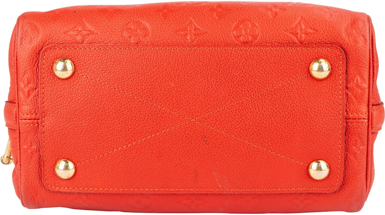 Louis Vuitton Louis Vuitton Monogram Empreinte Leather Speedy 25 Bandoulière Handbag Rood