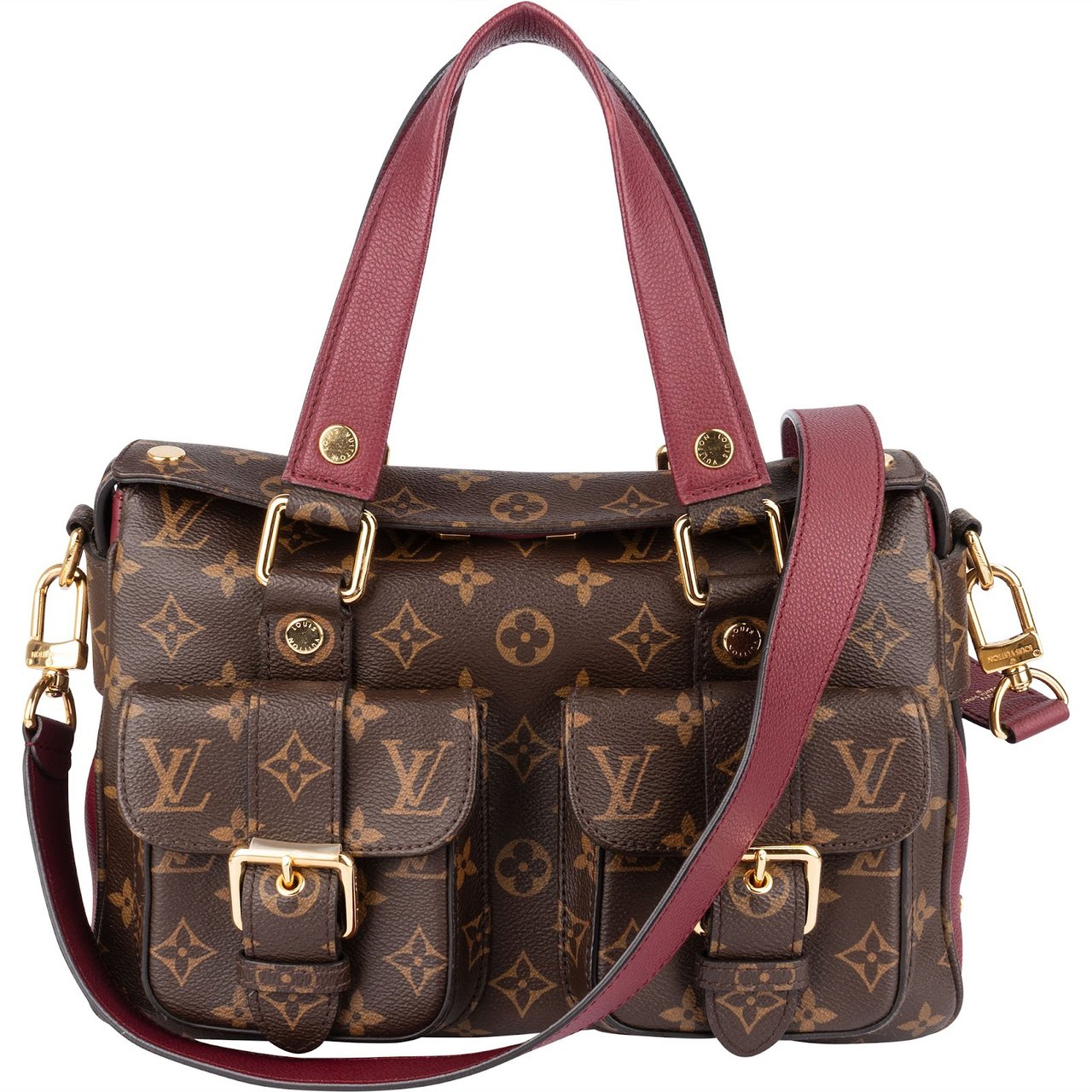 Louis Vuitton Louis Vuitton Monogram Canvas Manhattan Handbag Bruin