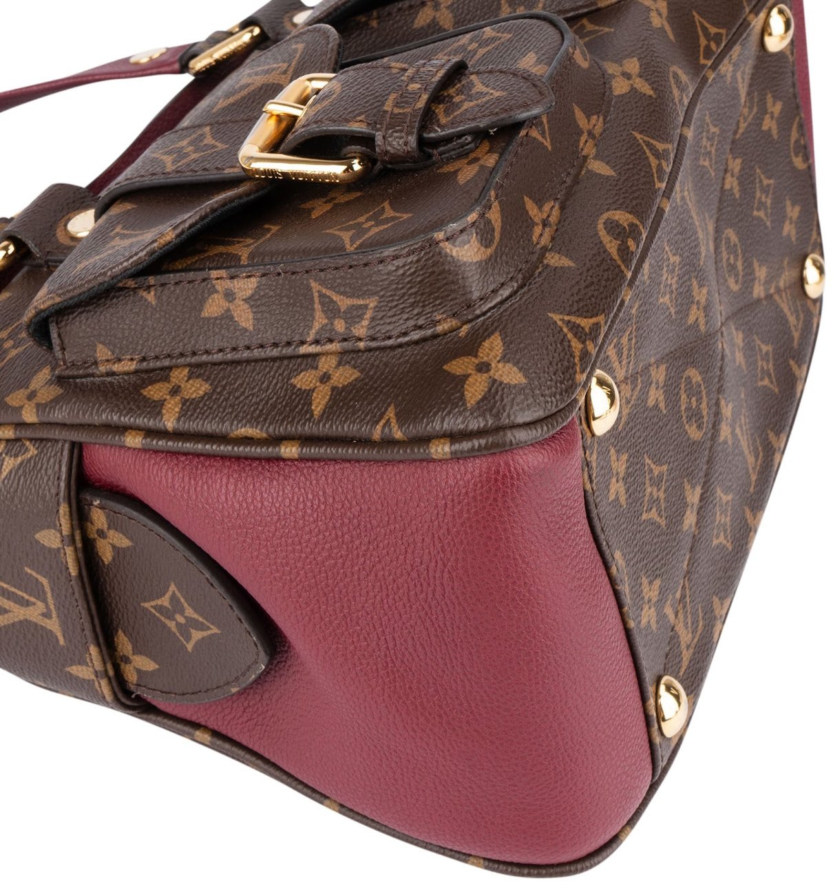 Louis Vuitton Monogram Canvas Manhattan Handbag Bruin
