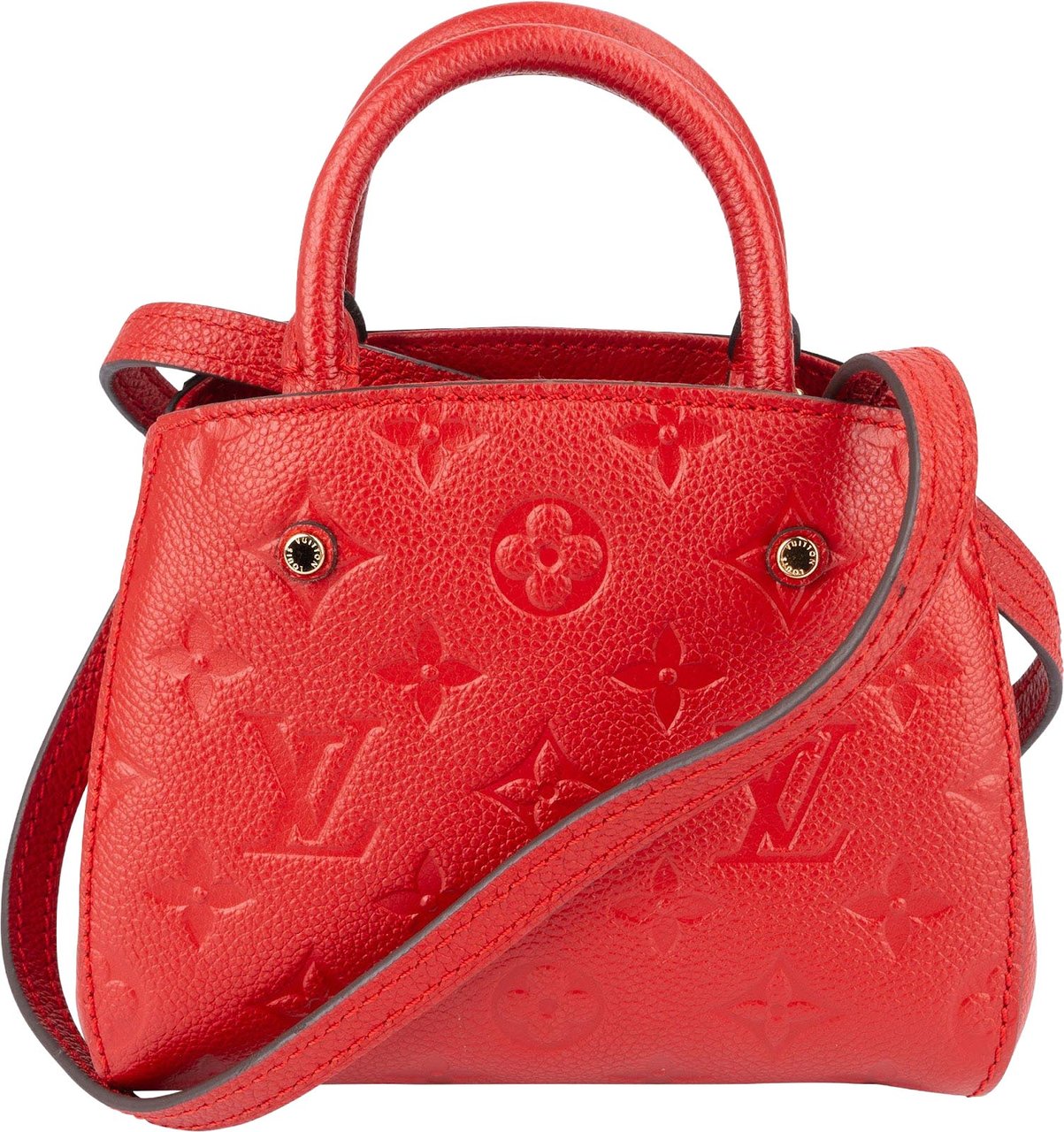 Louis Vuitton Leather Monogram Empreinte Nano Montaigne Crossbody Handbag Divers