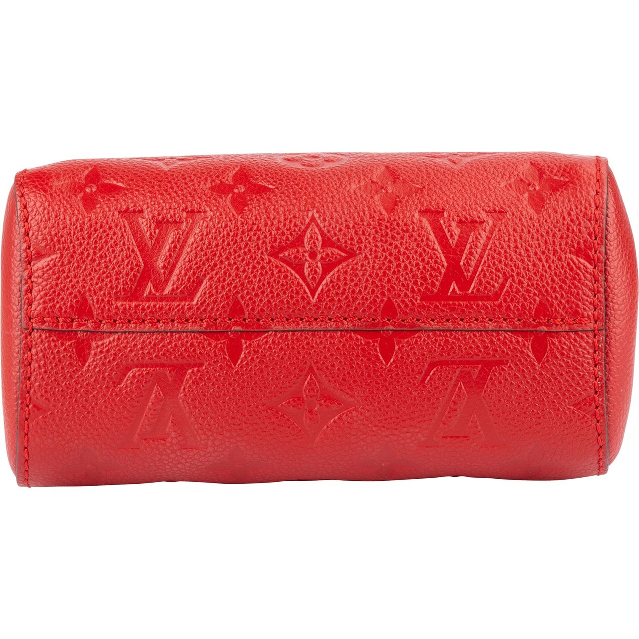 Louis Vuitton Louis Vuitton Leather Monogram Empreinte Nano Montaigne Crossbody Handbag Rood