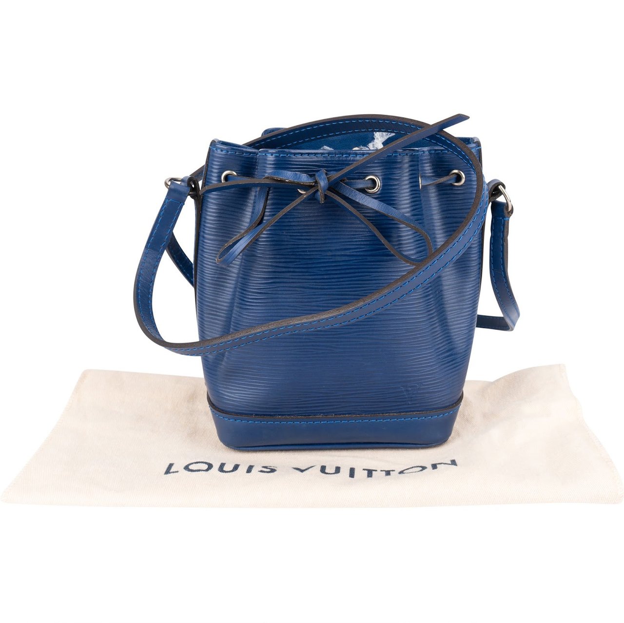 Louis Vuitton Blue Epi Leather Nano Sac Noé Crossbody Bag Blauw