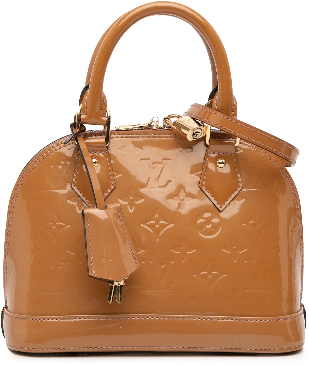 Louis Vuitton Monogram Vernis Alma BB Bruin