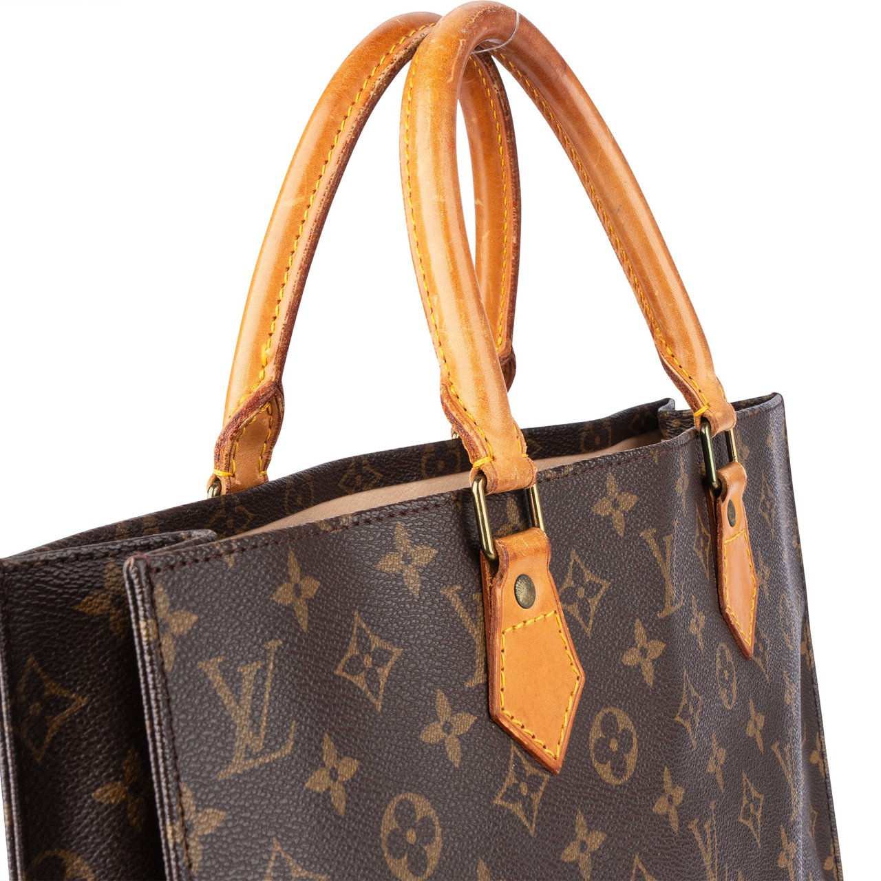 Louis Vuitton Louis Vuitton Canvas Monogram Sac Plat Handbag Divers