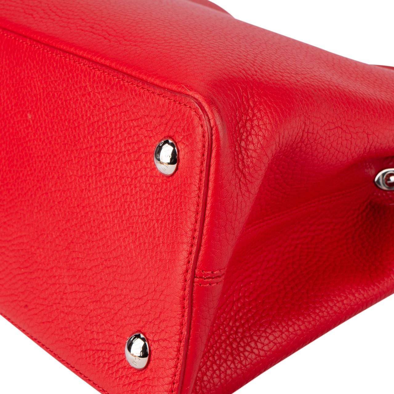 Louis Vuitton Louis Vuitton Rouge Leather Capucines MM Handbag Rood