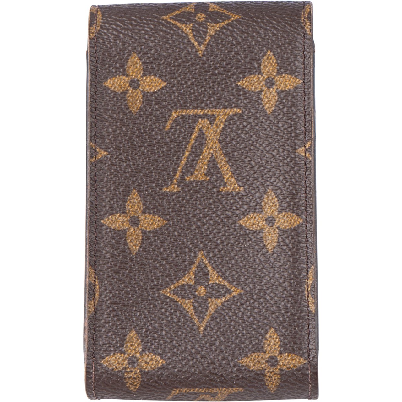 Louis Vuitton Louis Vuitton Canvas Monogram Cigarettes Case Bruin