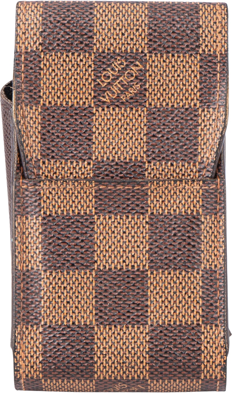 Louis Vuitton Damier Ebene Cigarettes Case Bruin