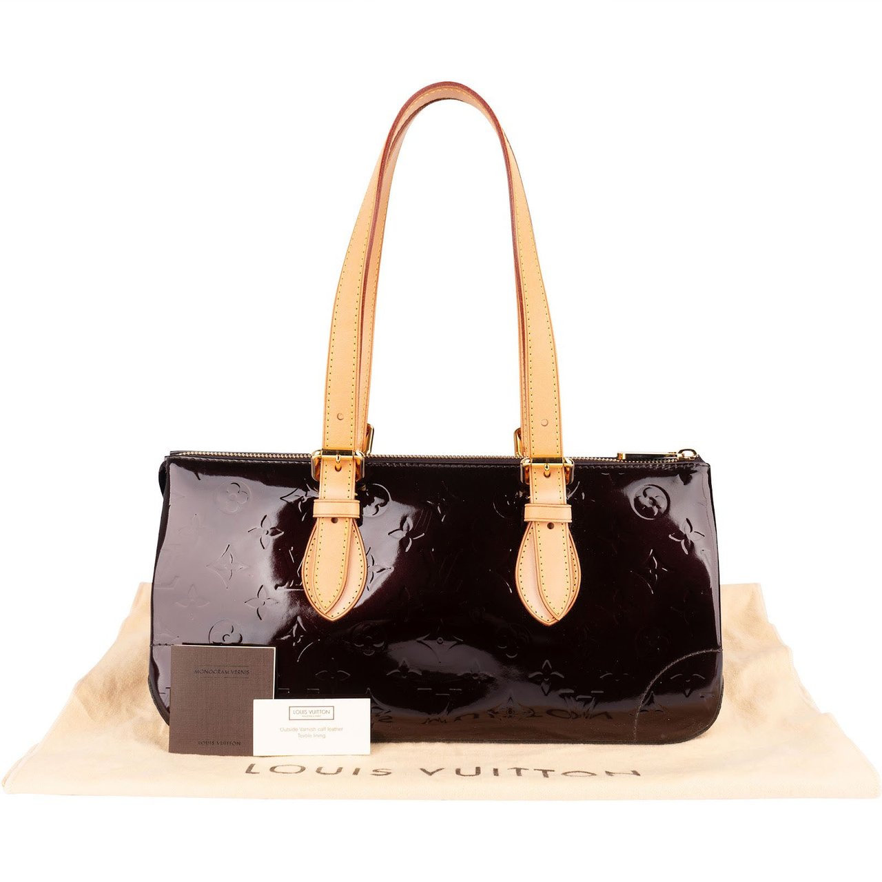 Louis Vuitton Monogram Vernis Rosewood Avenue Shoulder Bag Bruin