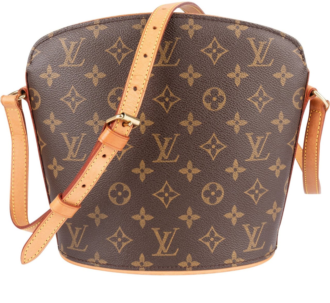 Louis Vuitton Louis Vuitton Monogram Canvas Drouot Crossbody Bag Bruin