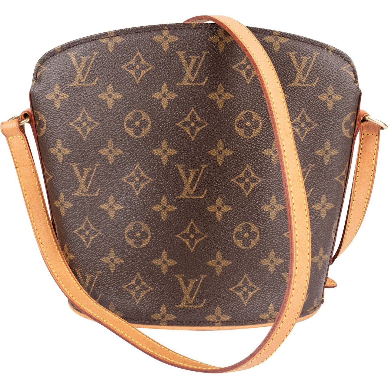 Louis Vuitton Louis Vuitton Monogram Canvas Drouot Crossbody Bag Bruin