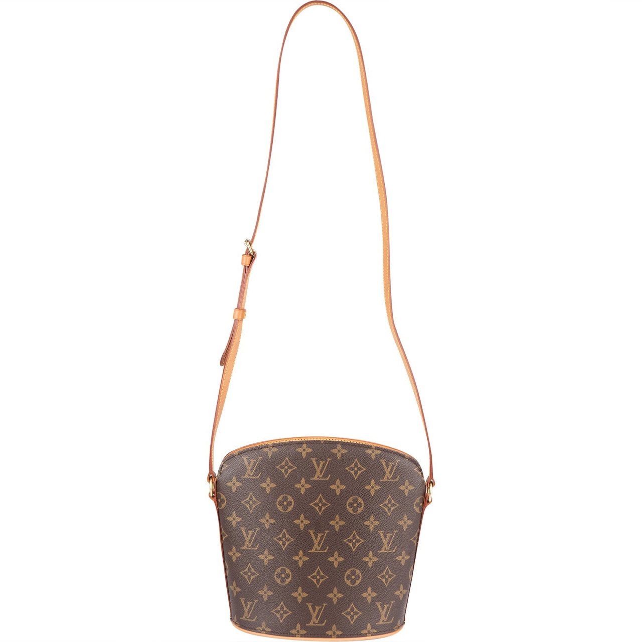 Louis Vuitton Louis Vuitton Monogram Canvas Drouot Crossbody Bag Bruin