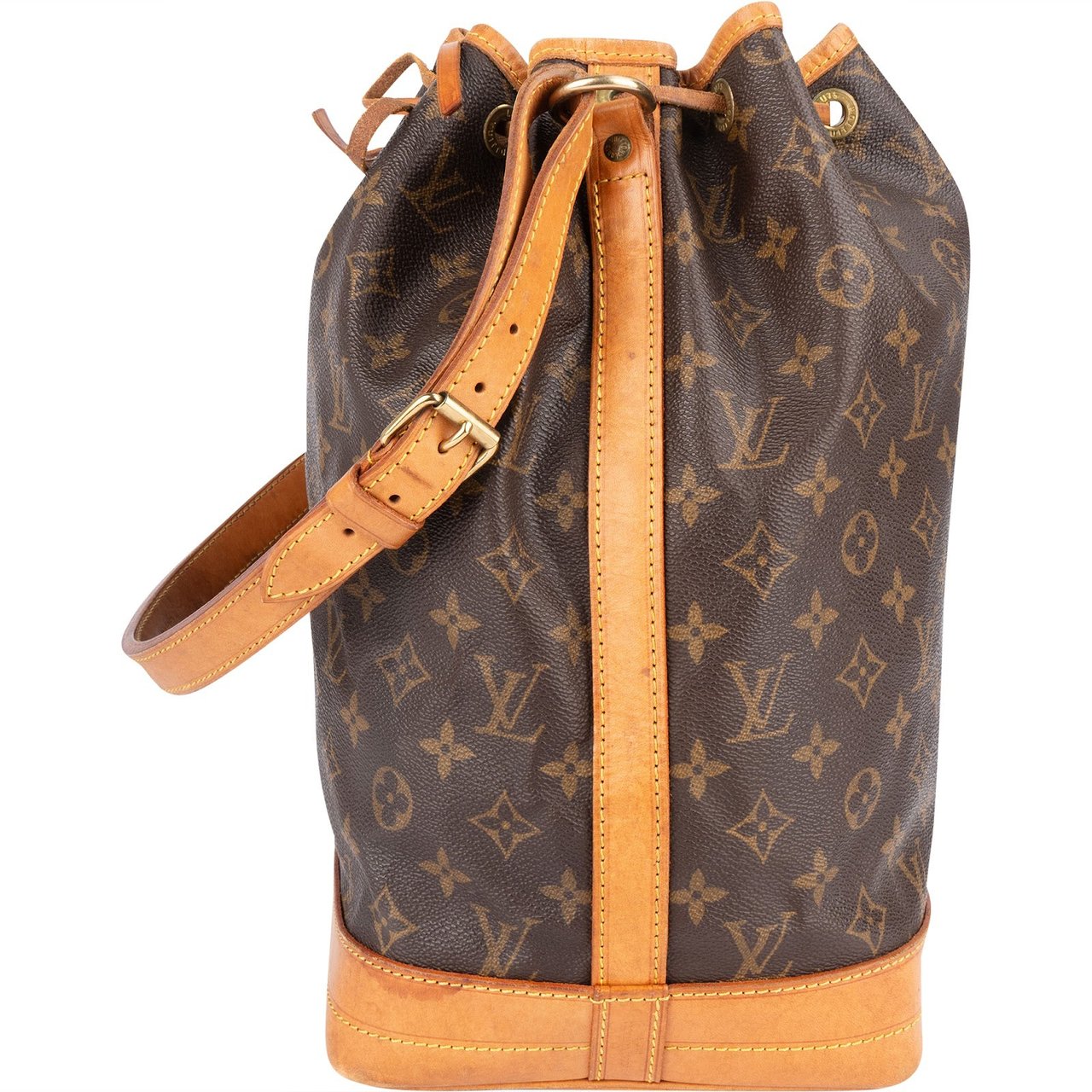 Louis Vuitton Monogram Canvas Sac Noé Grande Shoulder Bag Bruin