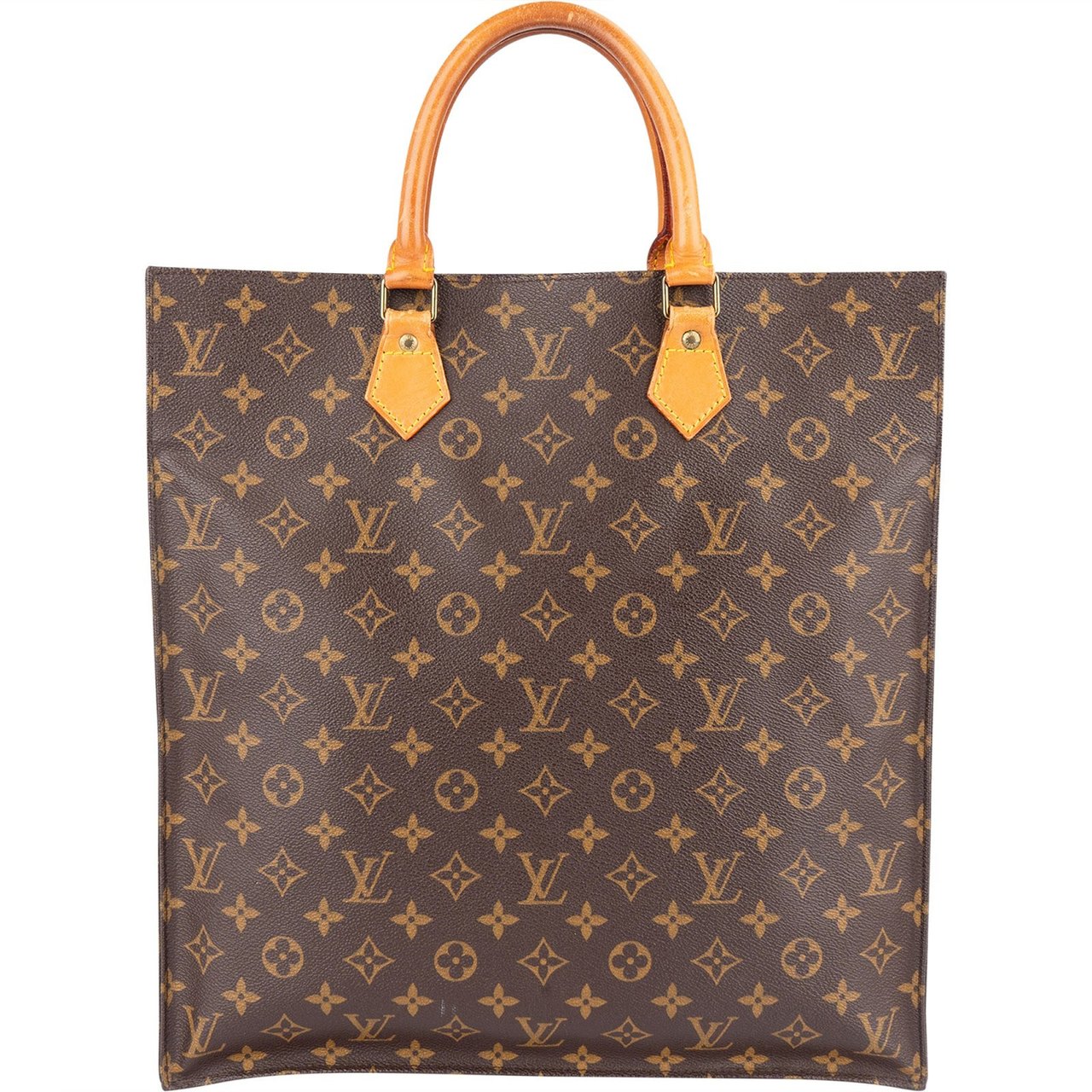Louis Vuitton Louis Vuitton Monogram Canvas Sac Plat Handbag Bruin