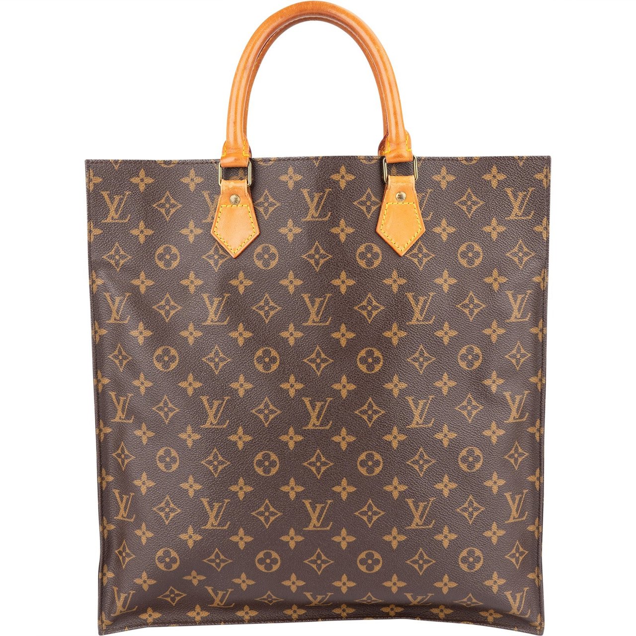 Louis Vuitton Louis Vuitton Monogram Canvas Sac Plat Handbag Bruin