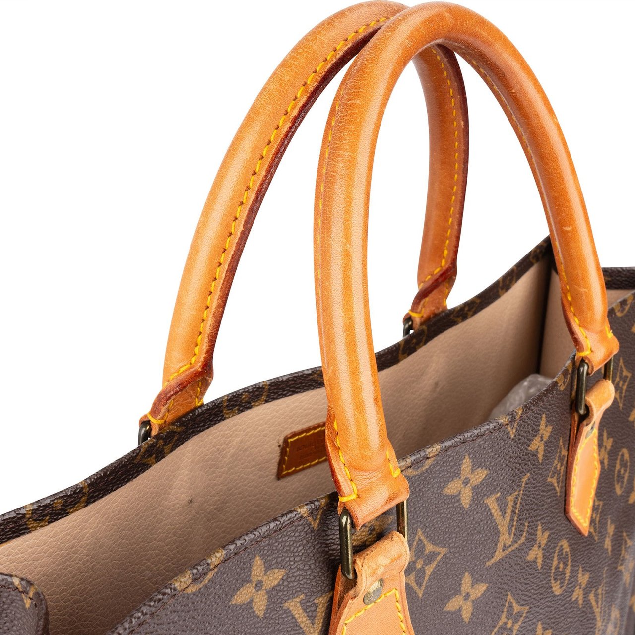 Louis Vuitton Louis Vuitton Monogram Canvas Sac Plat Handbag Bruin