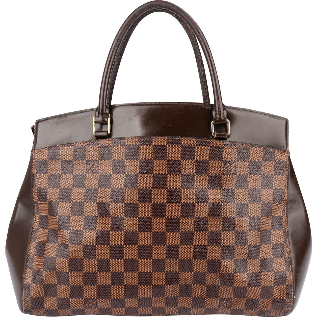 Louis Vuitton Monogram Damier Ebene Rivoli MM Handbag Bruin