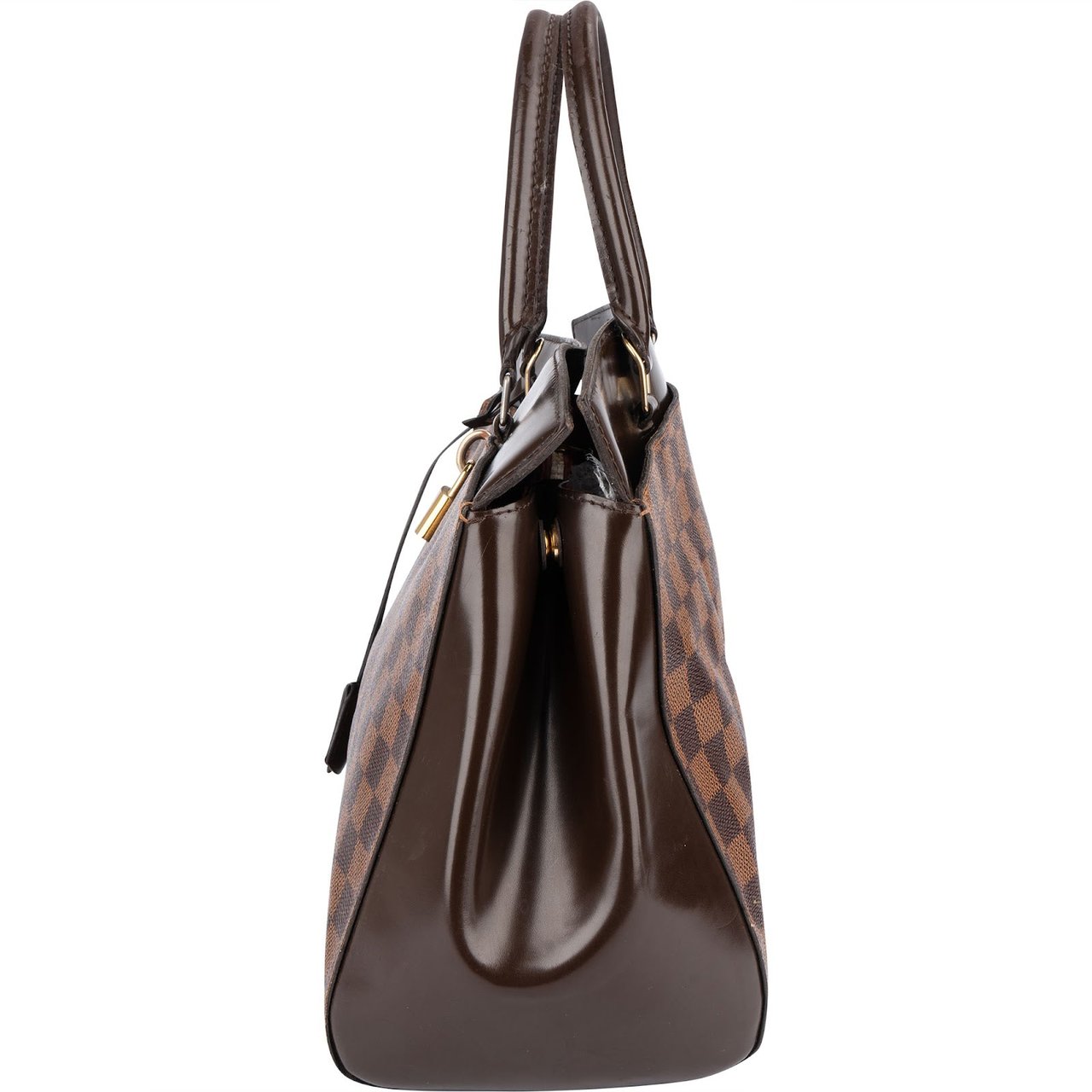 Louis Vuitton Monogram Damier Ebene Rivoli MM Handbag Bruin
