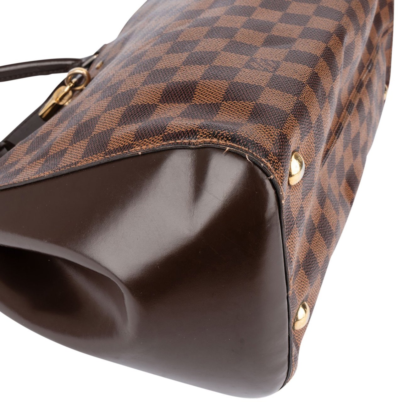 Louis Vuitton Monogram Damier Ebene Rivoli MM Handbag Bruin