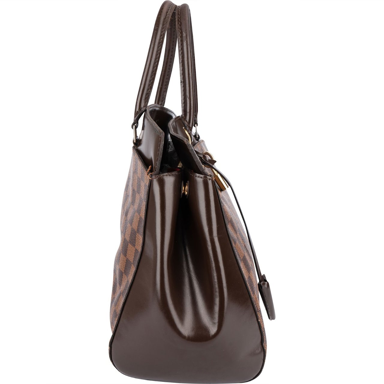 Louis Vuitton Monogram Damier Ebene Rivoli MM Handbag Bruin