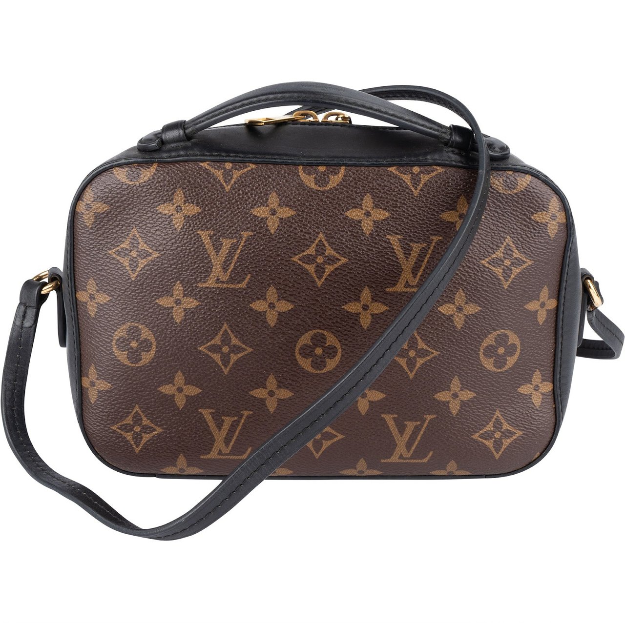 Louis Vuitton Monogram Canvas Saintonge Crossbody Bag Bruin