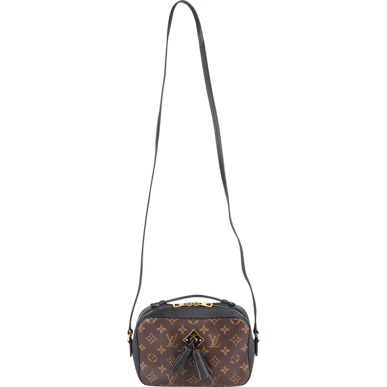 Louis Vuitton Monogram Canvas Saintonge Crossbody Bag Bruin