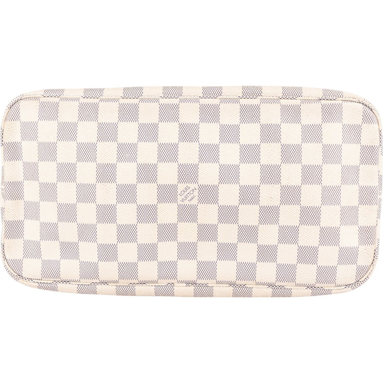 Louis Vuitton Louis Vuitton Monogram Damier Azur Canvas Neverfull MM Shoulder Bag Wit