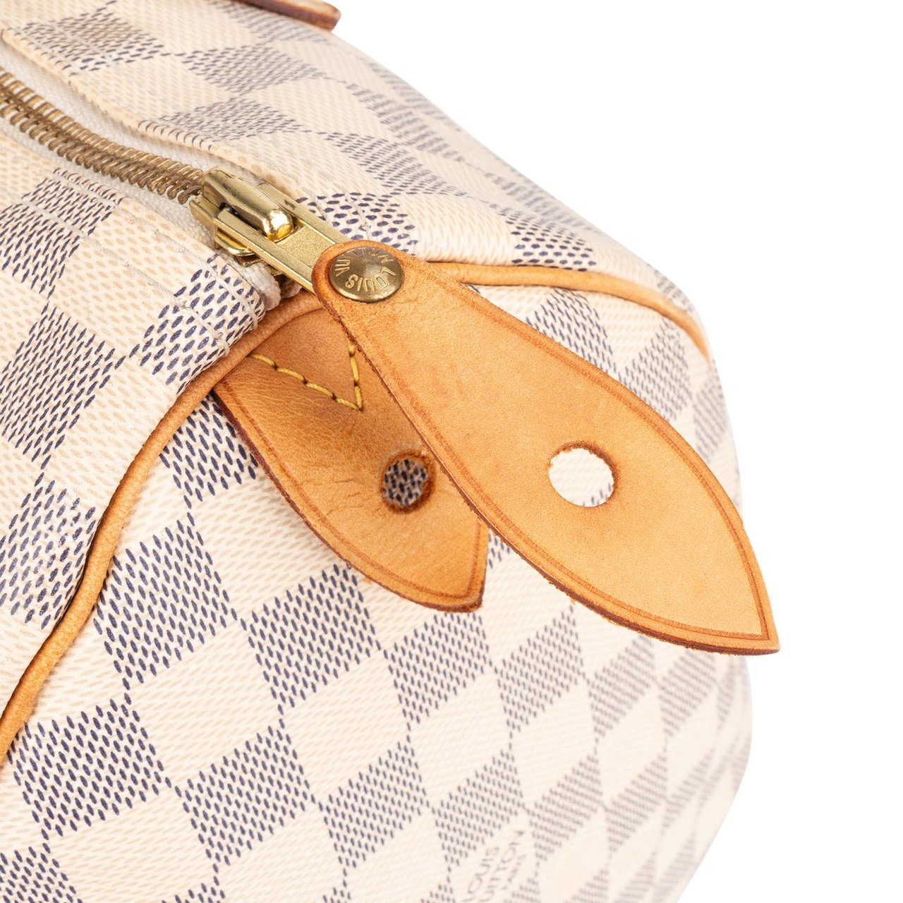Louis Vuitton Louis Vuitton Monogram Damier Azur Speedy 30 Handbag Wit