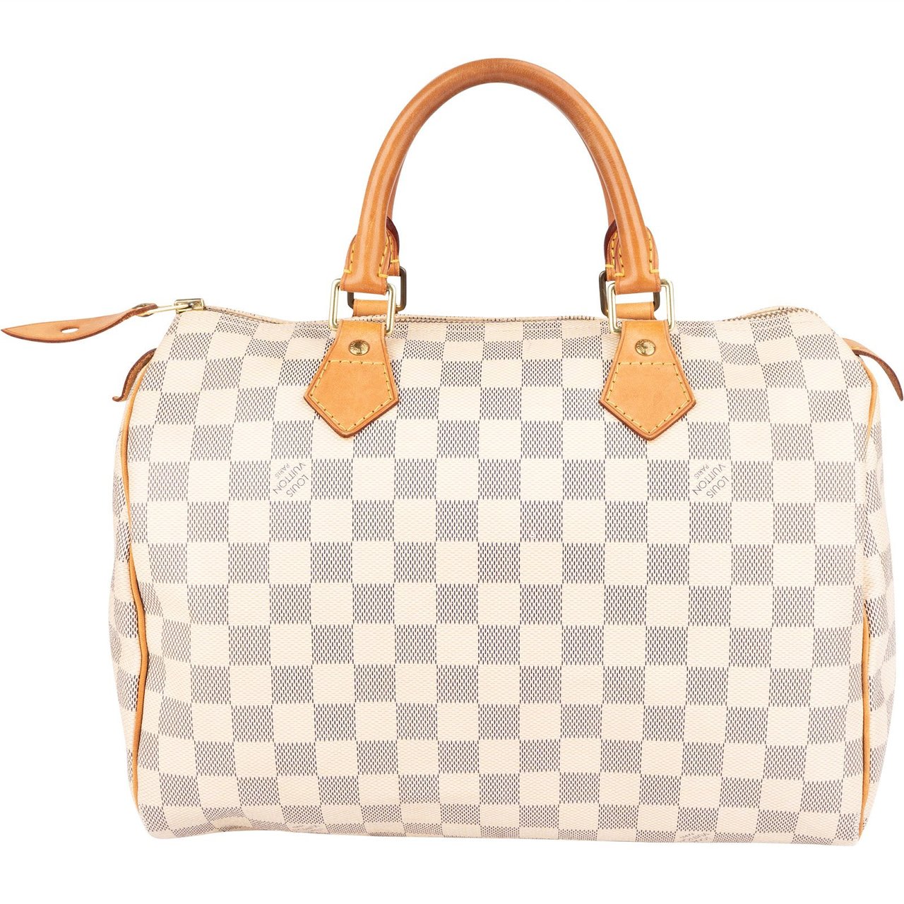 Louis Vuitton Louis Vuitton Monogram Damier Azur Speedy 30 Handbag Wit