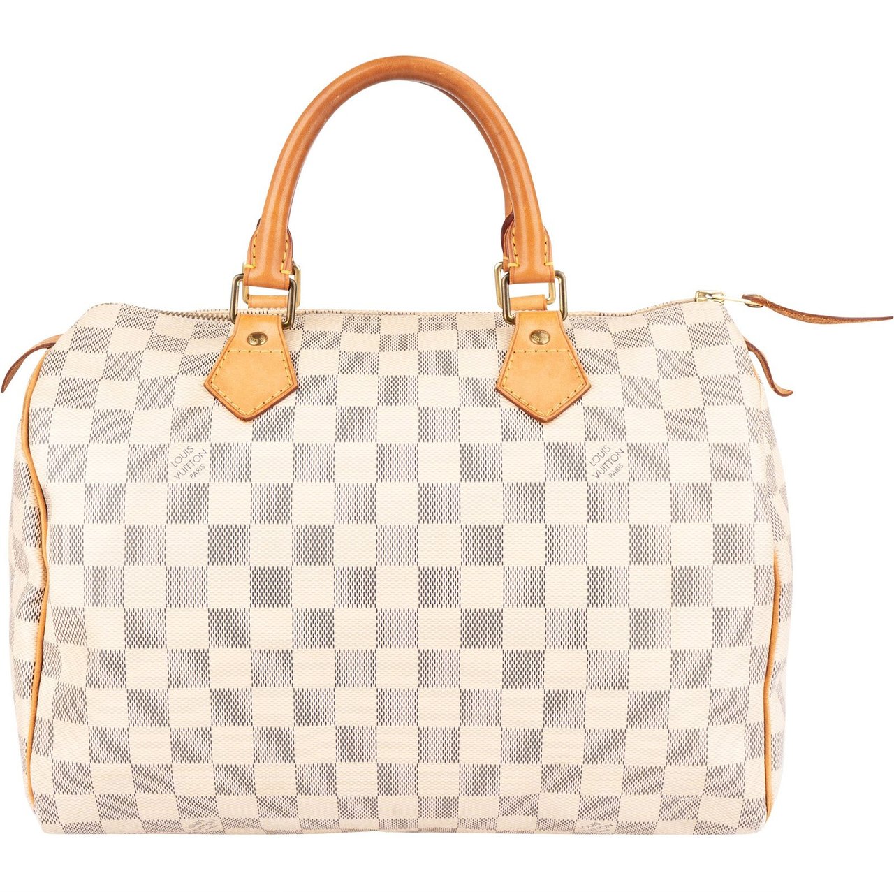 Louis Vuitton Louis Vuitton Monogram Damier Azur Speedy 30 Handbag Wit