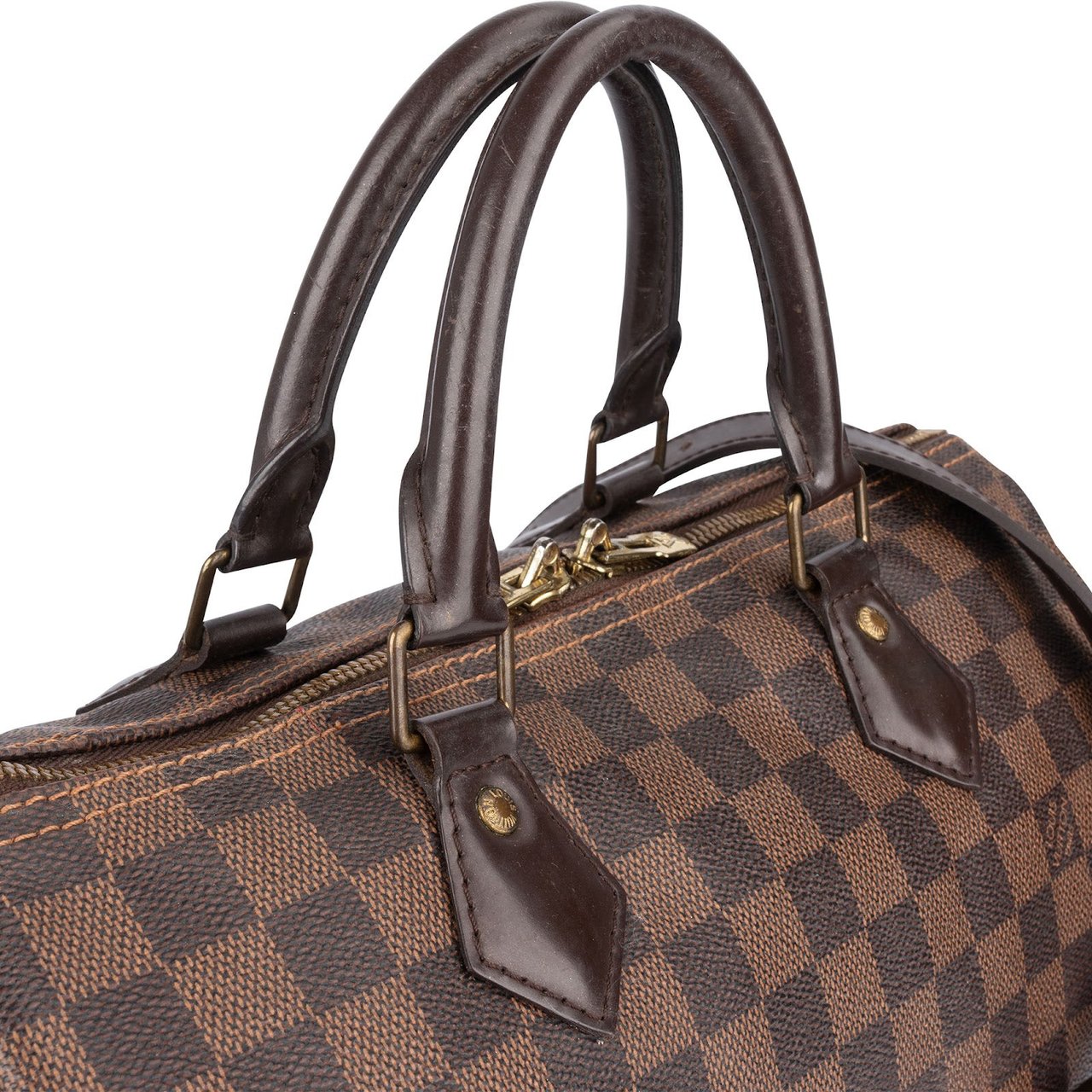 Louis Vuitton Louis Vuitton Monogram Damier Ebene Speedy 30 Bandoulière Handbag Bruin