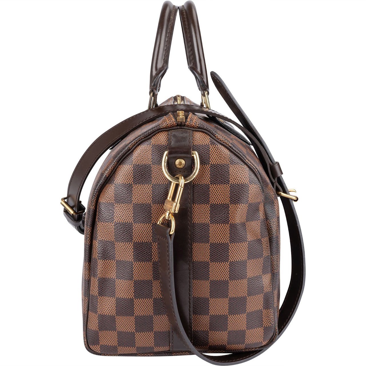 Louis Vuitton Louis Vuitton Monogram Damier Ebene Speedy 30 Bandoulière Handbag Bruin