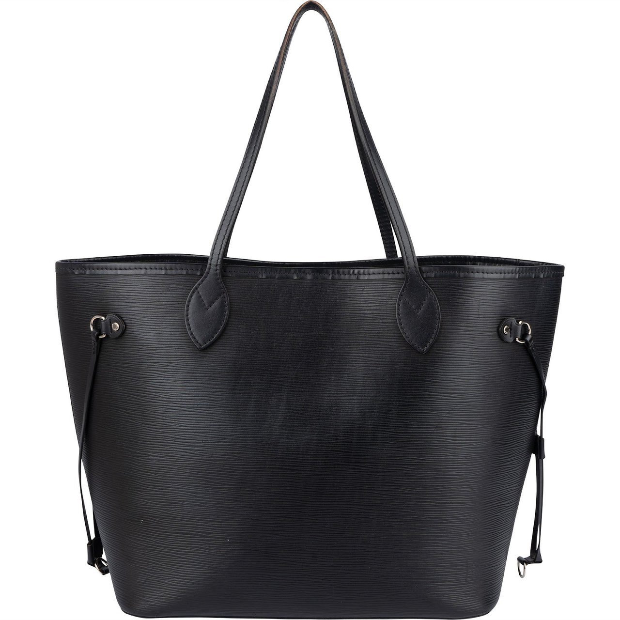 Louis Vuitton Louis Vuitton Noir Epi Leather Neverfull MM Shoulder Bag Zwart