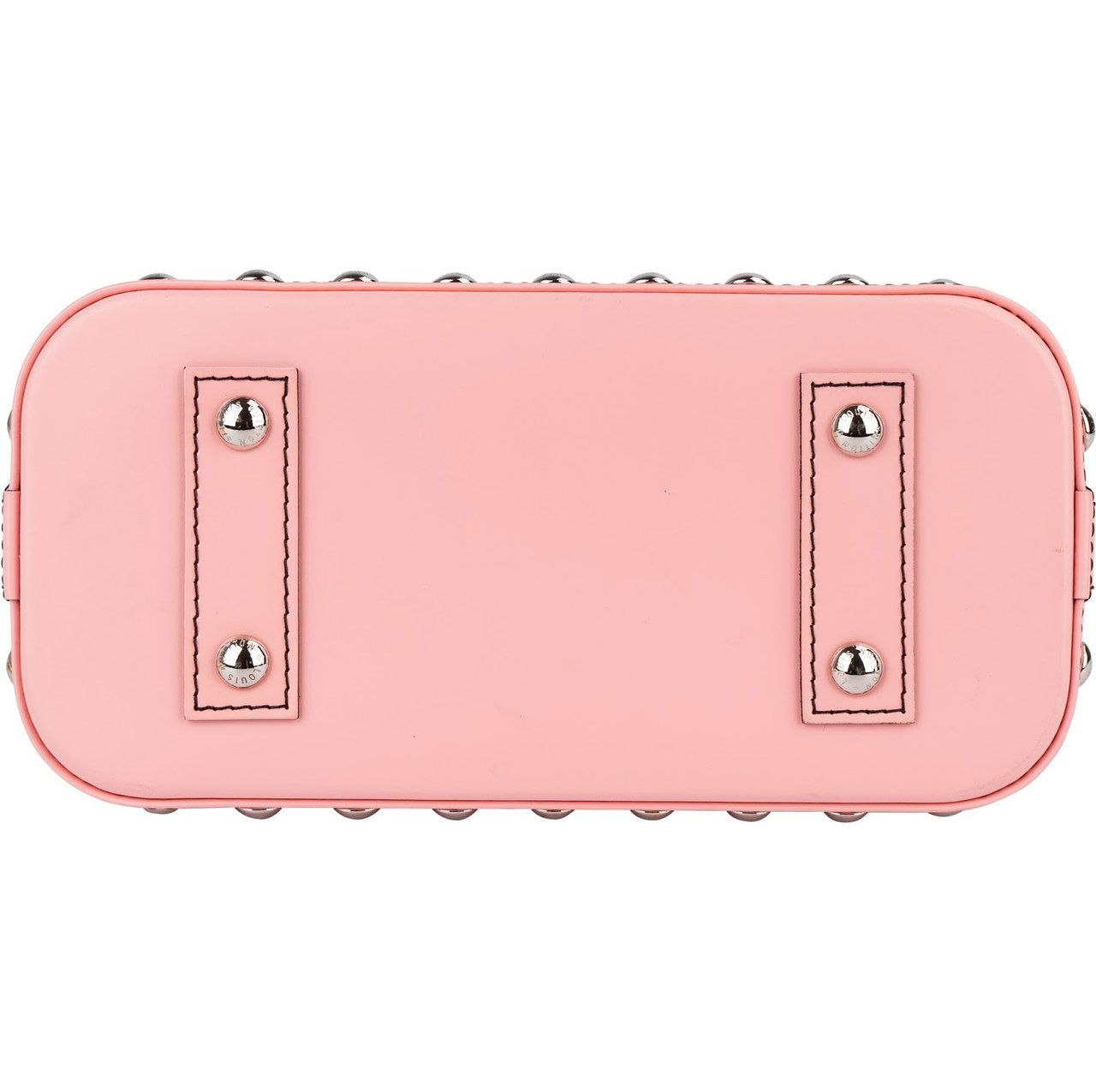 Louis Vuitton Louis Vuitton Pink Epi Leather Chain Flower Alma BB Handbag Rood