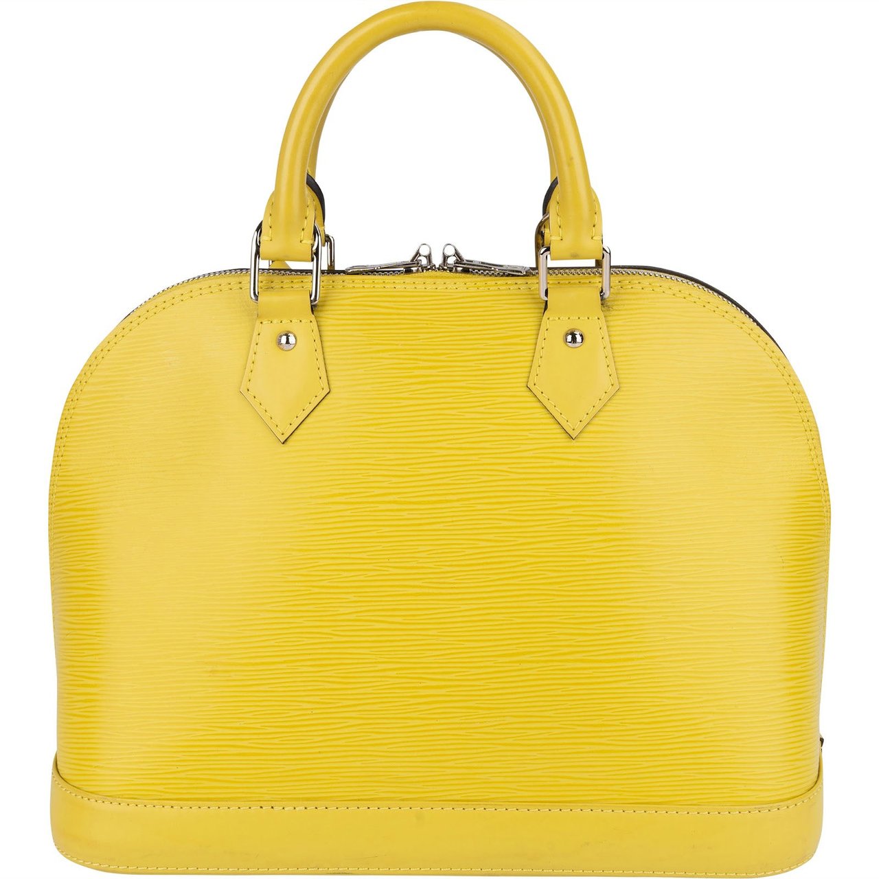 Louis Vuitton Louis Vuitton Yellow Epi Leather Alma PM Handbag Geel