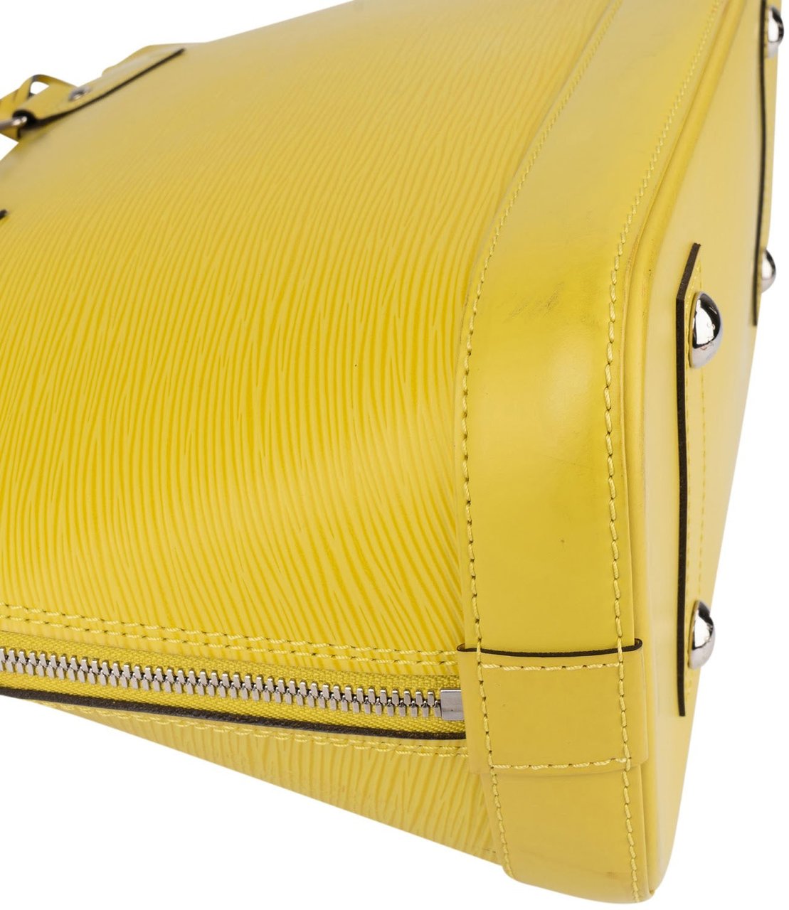 Louis Vuitton Louis Vuitton Yellow Epi Leather Alma PM Handbag Geel