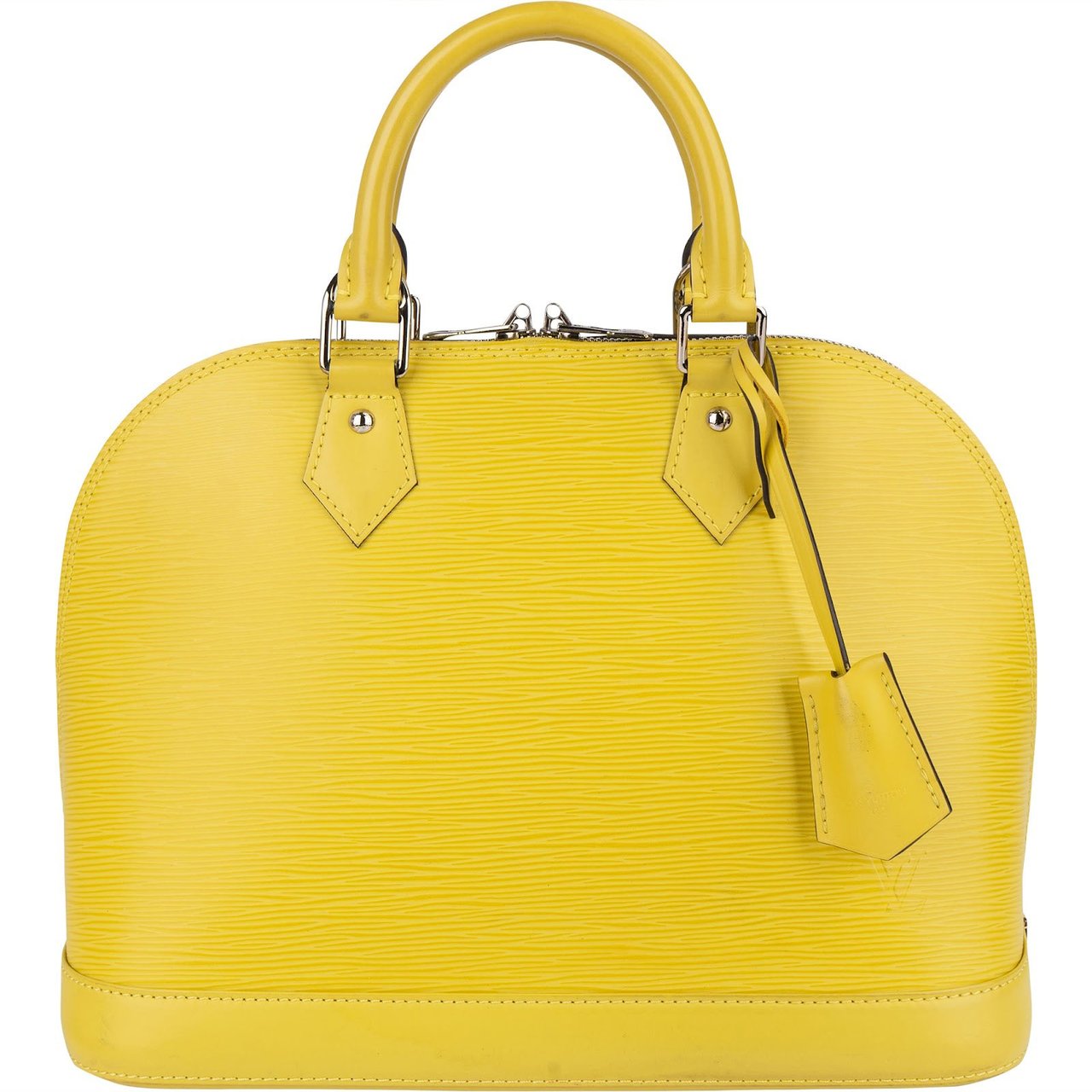 Louis Vuitton Louis Vuitton Yellow Epi Leather Alma PM Handbag Geel