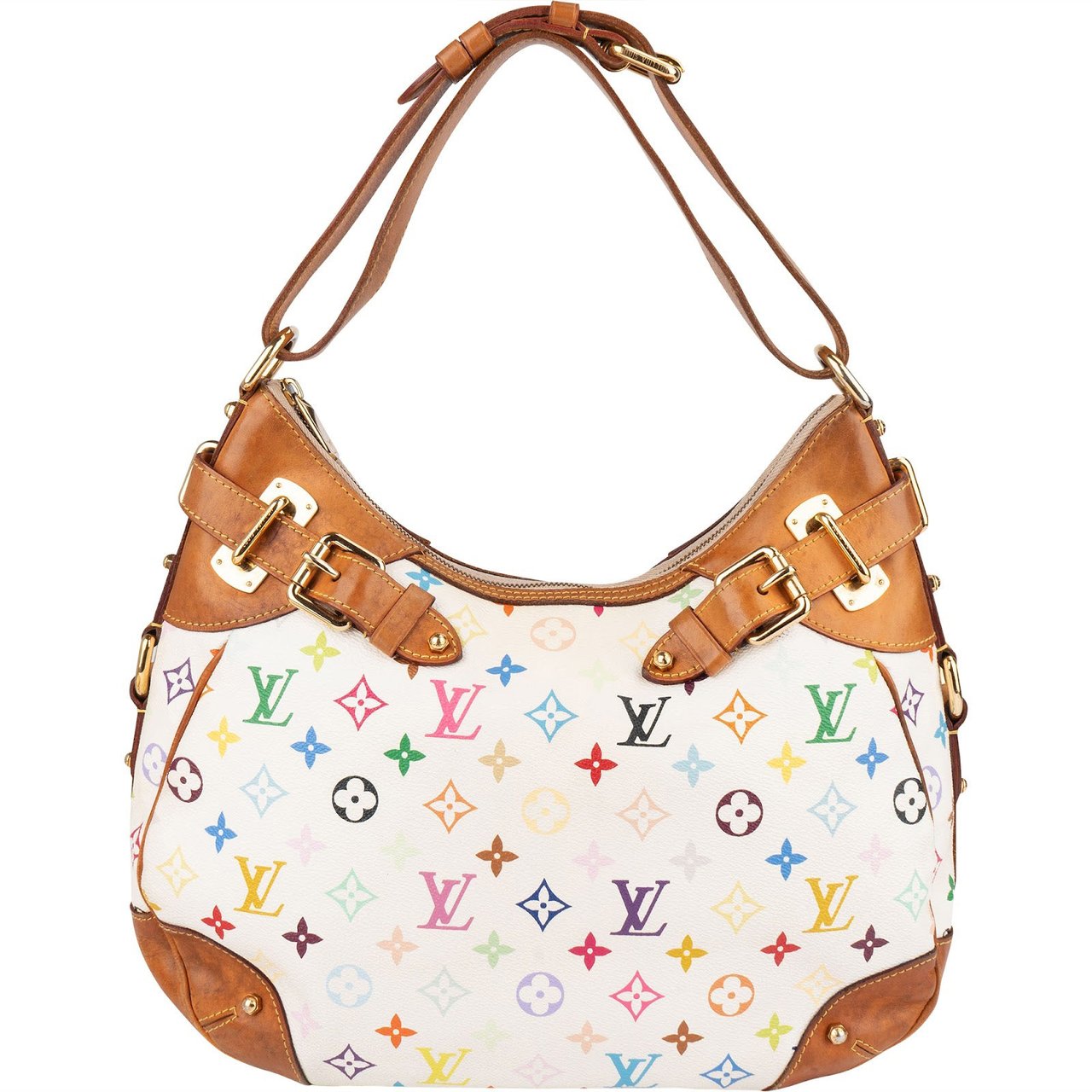 Louis Vuitton Louis Vuitton Monogram Murakami Multicolor Greta Shoulder Bag Wit