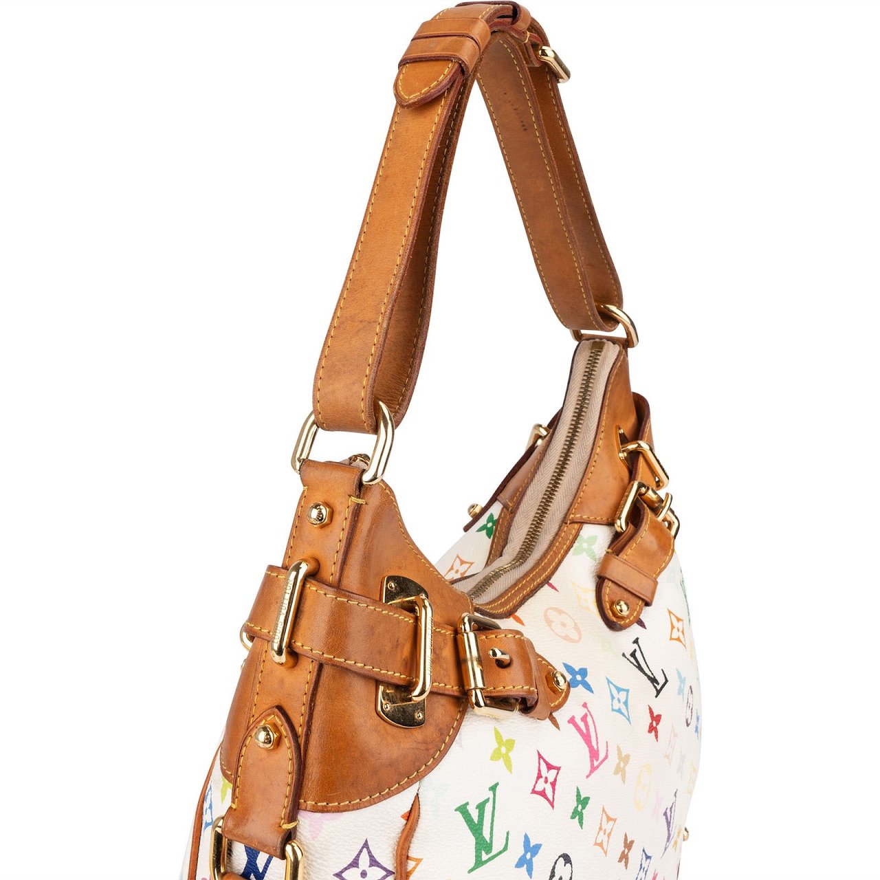 Louis Vuitton Louis Vuitton Monogram Murakami Multicolor Greta Shoulder Bag Wit